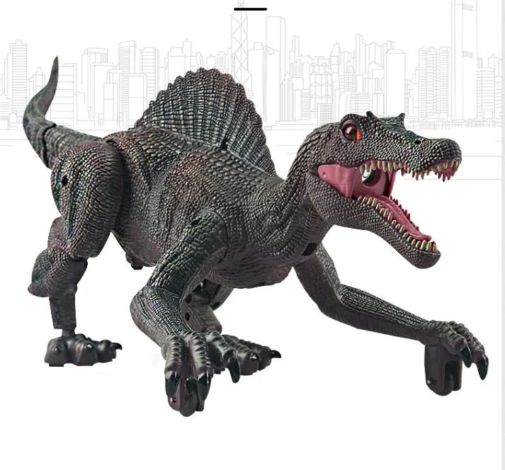 Walking Robot Dinosaur w/ Roaring Sounds 2.4Ghz Simulation Electronic Remote Control Dinosaur Toys for Kids Christmas Gift
