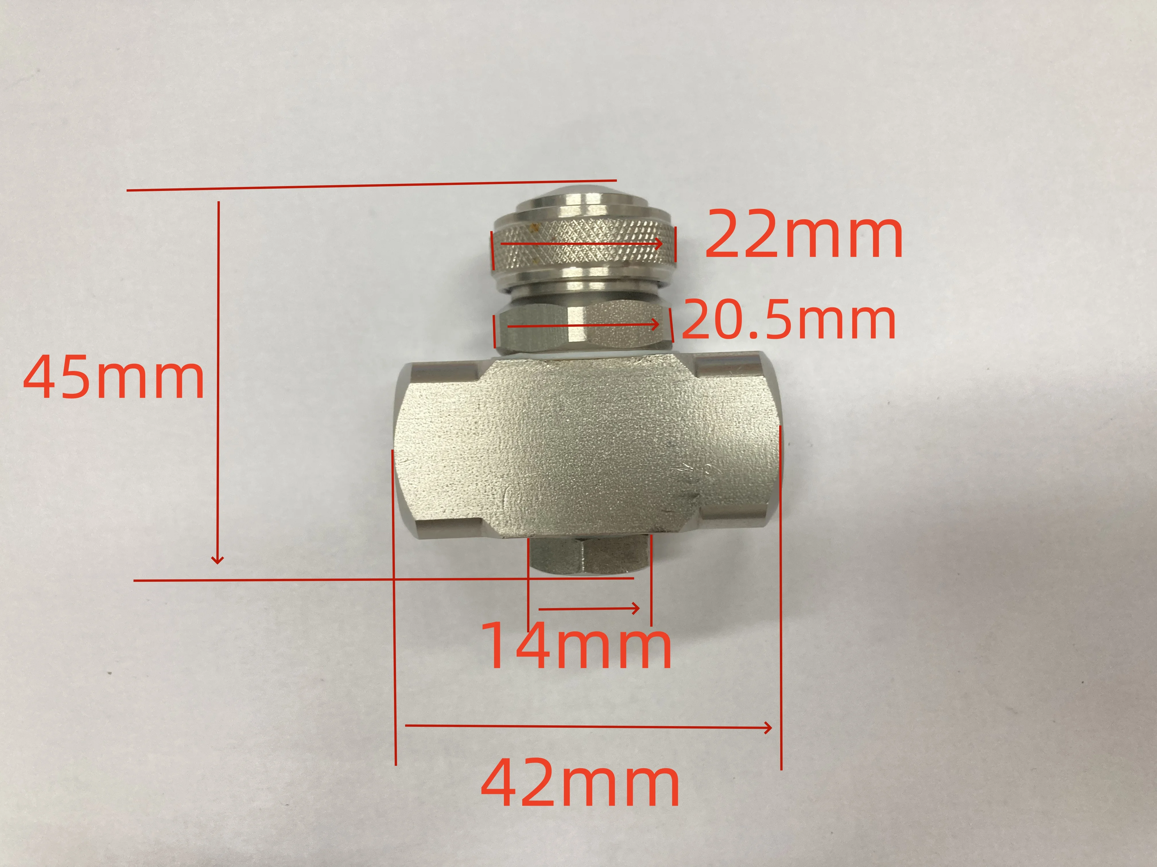 XINHOU Stainless Steel Fog Spray Nozzle, SS304 1/4 Non-Adjustable Air Atomizing  Nozzle
