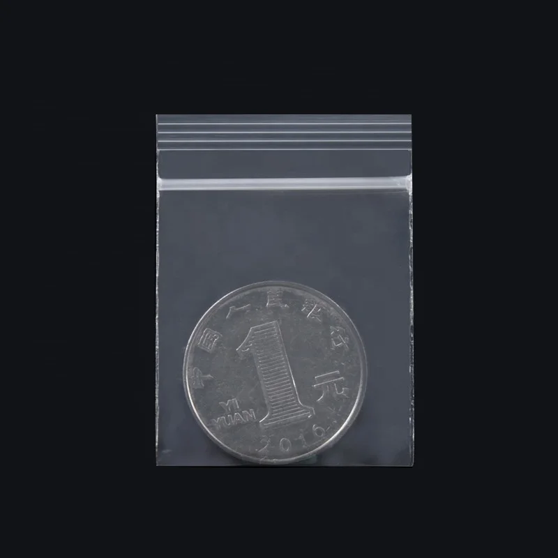 small zippered transparent plastic ziploc bag ldpe mini coin tiny ziplock polyester mylar zip lock bags with zipper