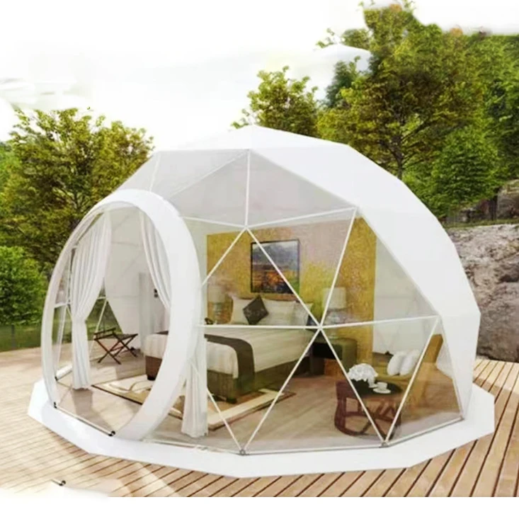 12FT Garden Dome Bubble Tents Upgraded Geodesic Dome Greenhouse Ball Tents