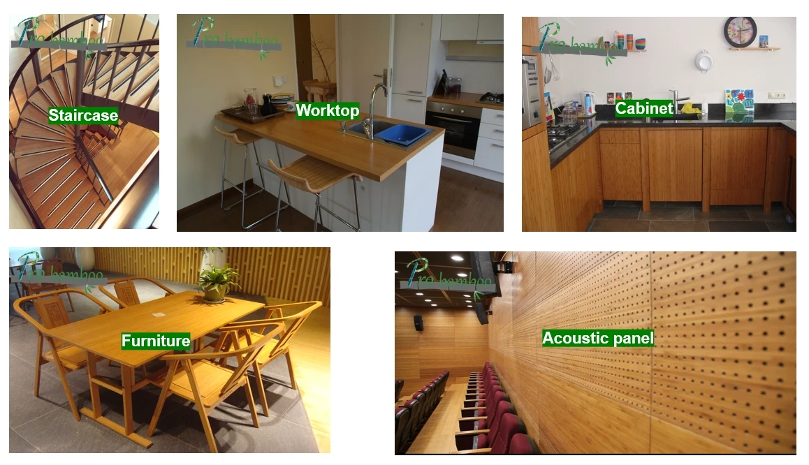 Long lifespan selected grade laminated natural 12mm 18mm moso bamboo plywood furniture decorations film face plywood hot press