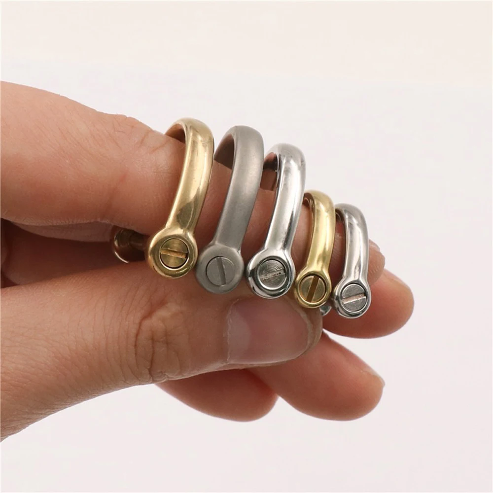 New Cheap price high quality U-shape D-shape buckle 100% brass vachette clasp strong connection brass car keychain