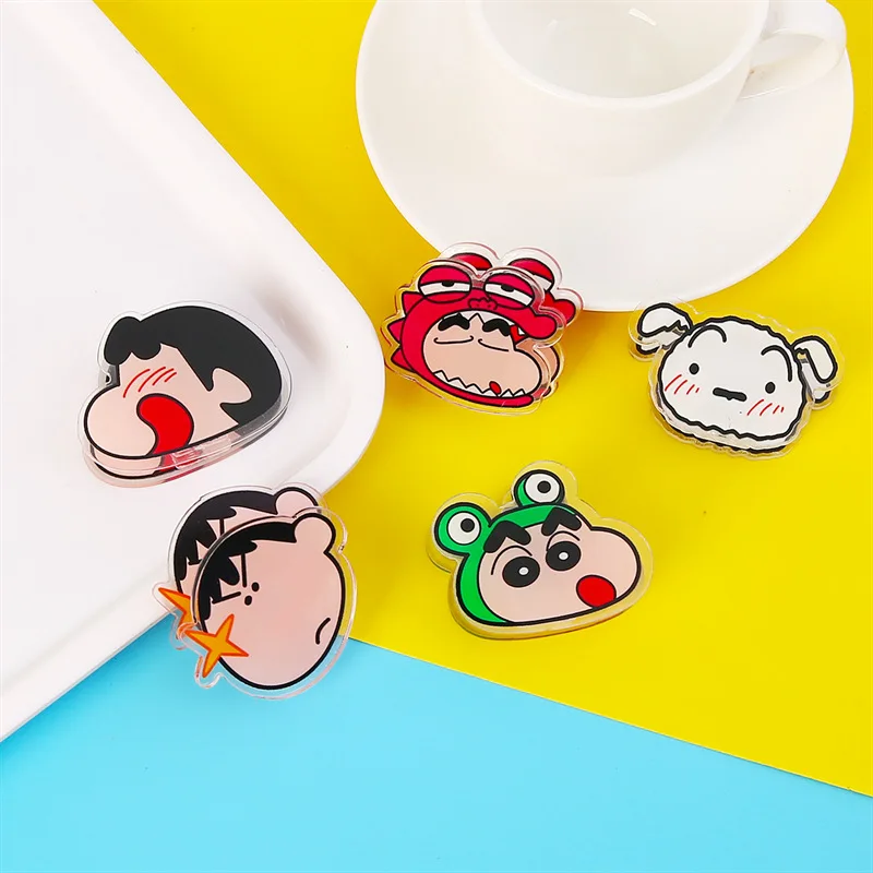 Acrylic PP clip popular custom double sides different designs logo holographic anime cute paper clip acrylic PP paper clips