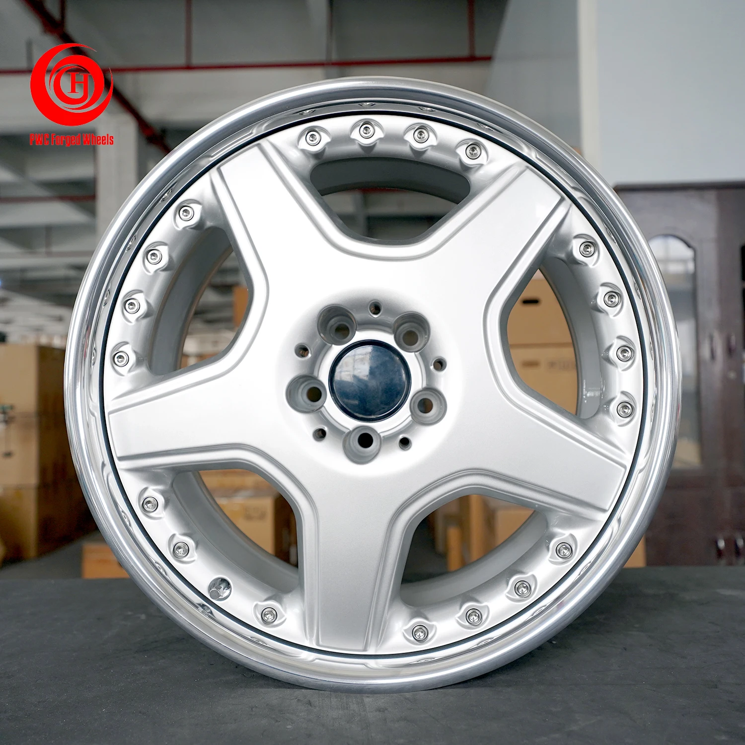 Custom 19 Inch Aluminum Alloy Car 3 Piece Forged Wheels for mercedes benz w124
