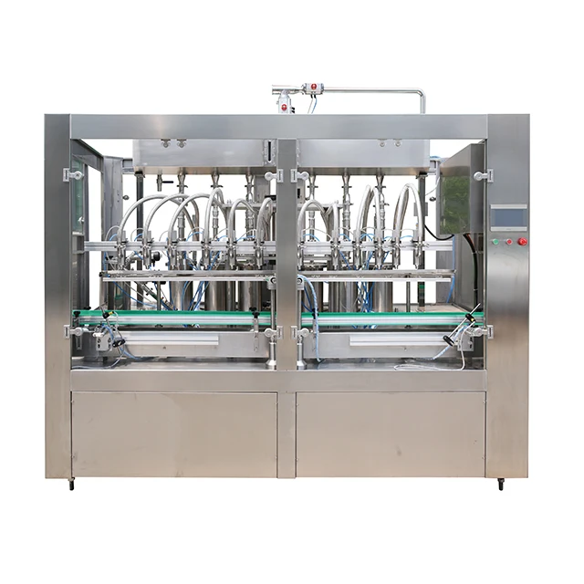 Automatic Servo Piston Liquid Pet Glass Bottle Monobloc Salad Olive Soybean Sunflower Edible Oil filling and packing machine