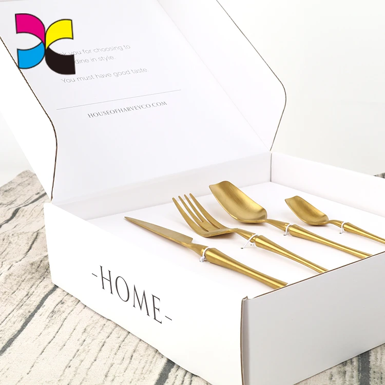 Картонная гофрированная переработанная Модная Складная упаковка, дешевые белые подарочные коробки с индивидуальным принтом