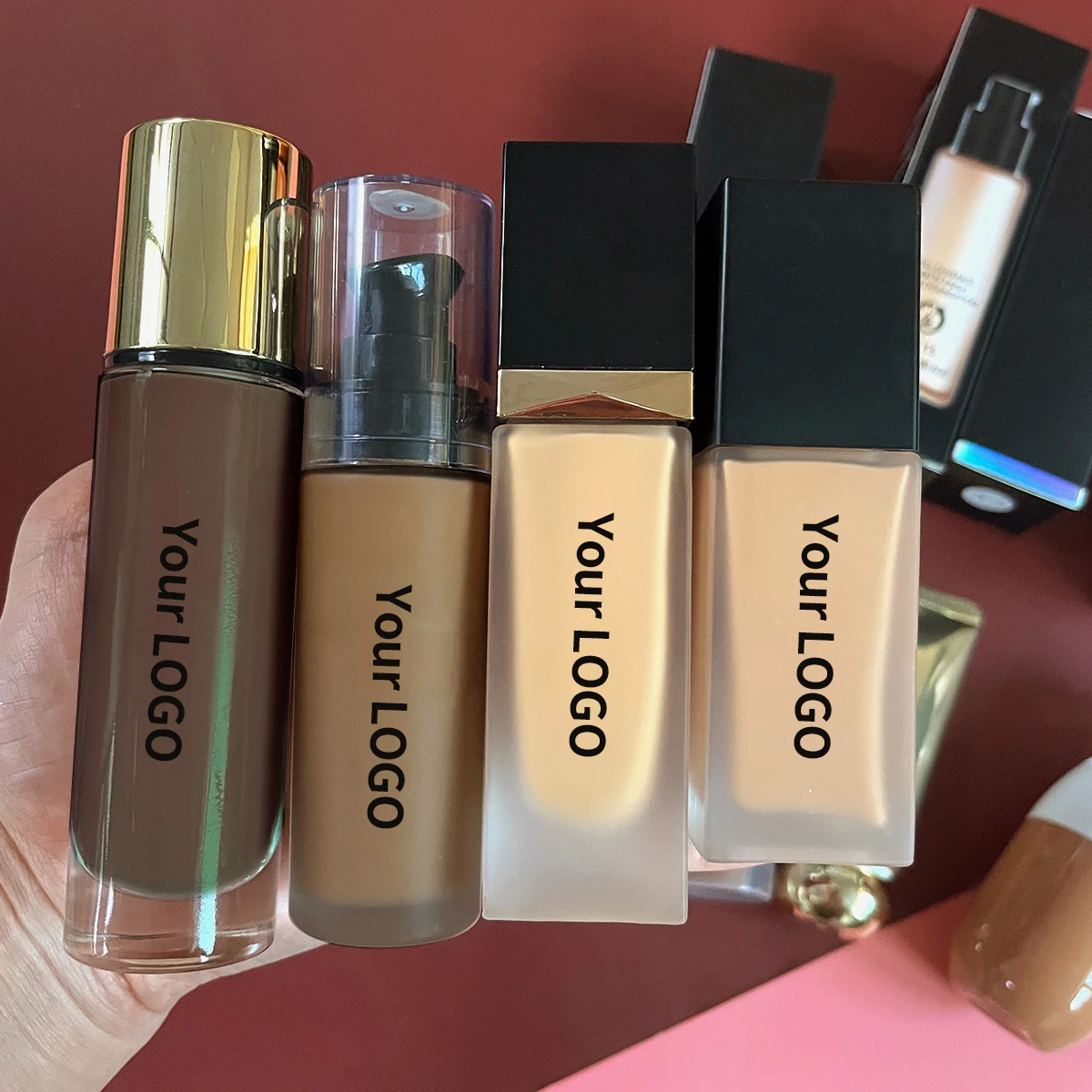 Foundation makeup waterproof and matte full coverage makeup custom logo vegan liquid foundation