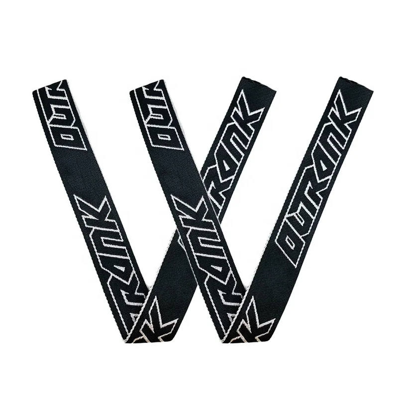 4CM Custom Polyester Fabric Embroidered Dacron Band Terylene Jacquard Nylon Pants Webbing Strap With Logo
