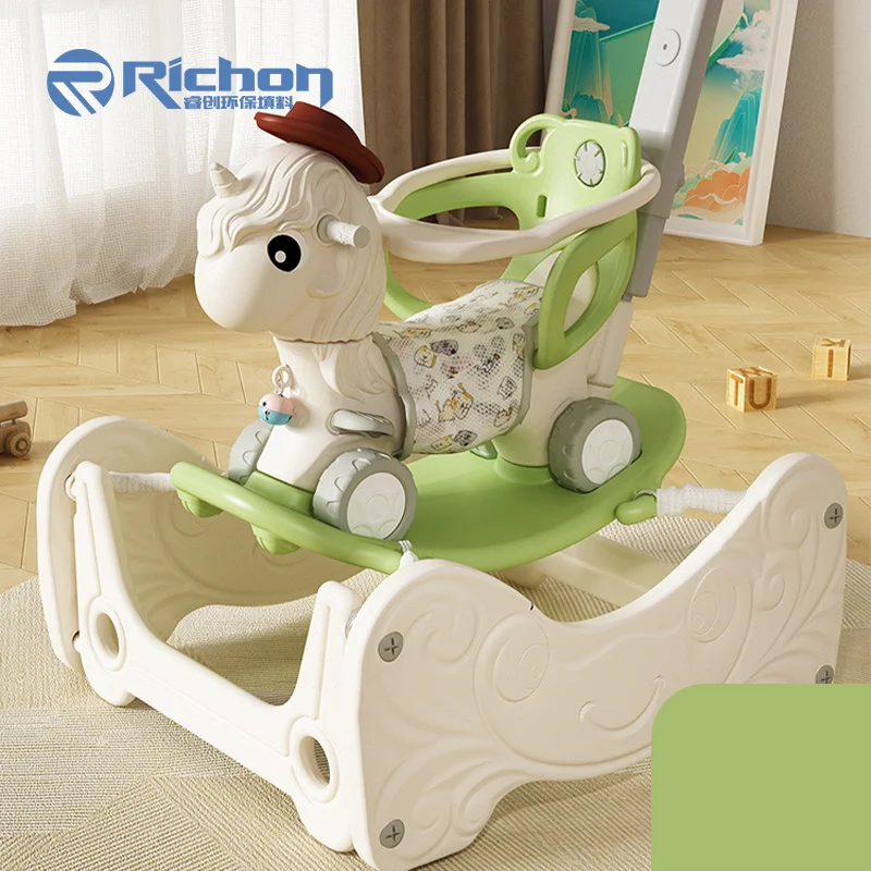 Cheap Plastic Rocking Horse Balance Toys Indoor Kids Riding Horse Toys