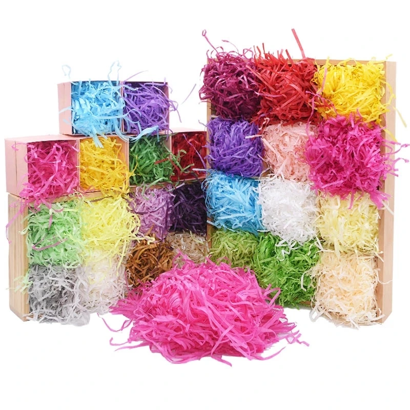 Attractive Void Filling Raffia Crinkle Paper Shredded Paper for Baskets and Gift Boxes Filler Packaging