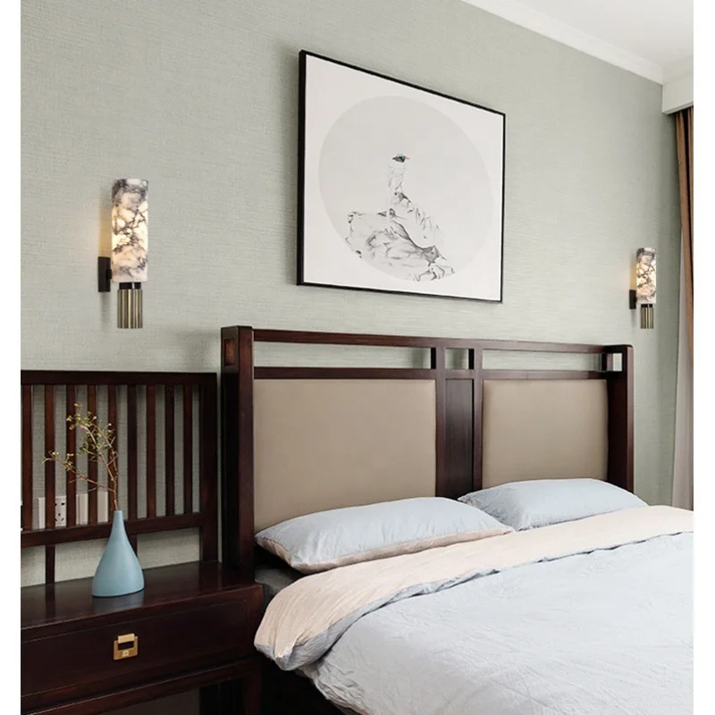 Modern marble wall lamp LED wall light luxury brass wall sconce for living room bedroom BY3004