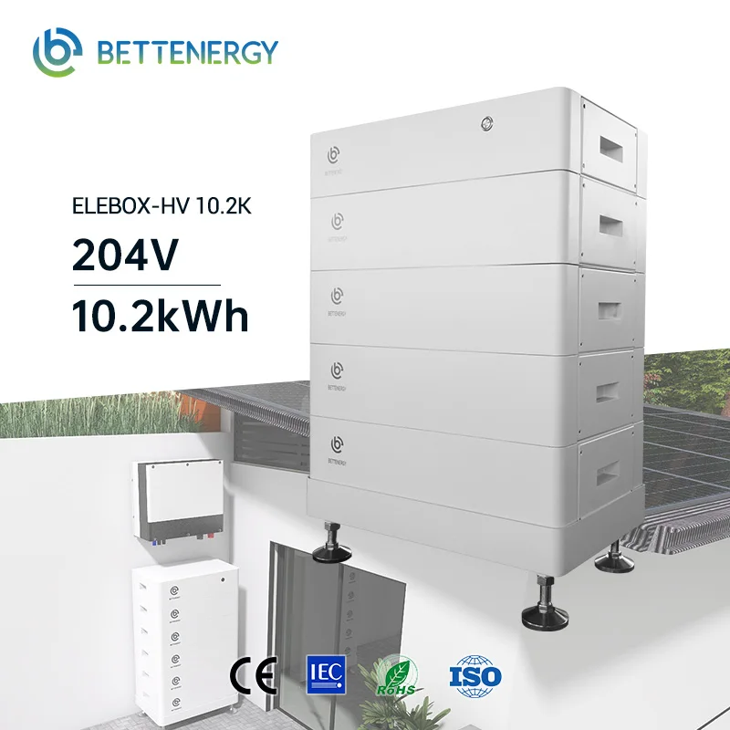 Bettenergy Stackable High Voltage Lithium Battery ELEBOX-HV 204.8V 10.2kwh for Home Solar Energy Storage System
