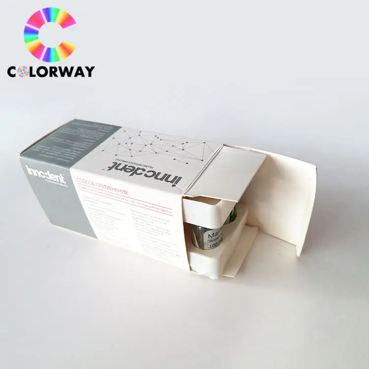 Pharmaceutical peptides packaging 2ml 10ml bodybuilding hcg 5000iu injection steroids vials box packaging paper box with labels