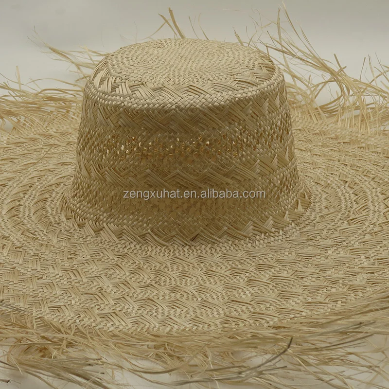 Wholesale Factory Price Vintage Woven Paper Material Straw Hat Machine Made Body Hat