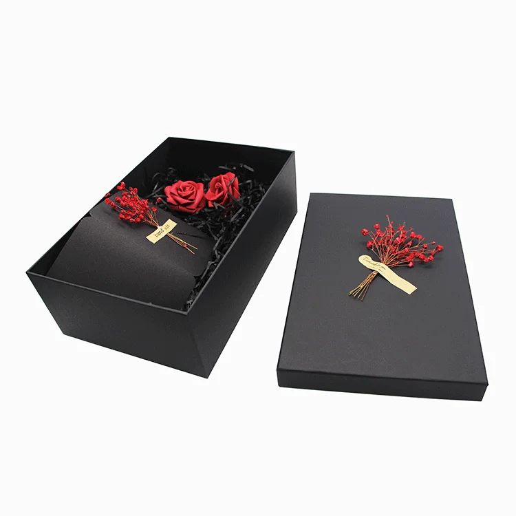 cardboard Custom wholesale advanced gift box and bag set