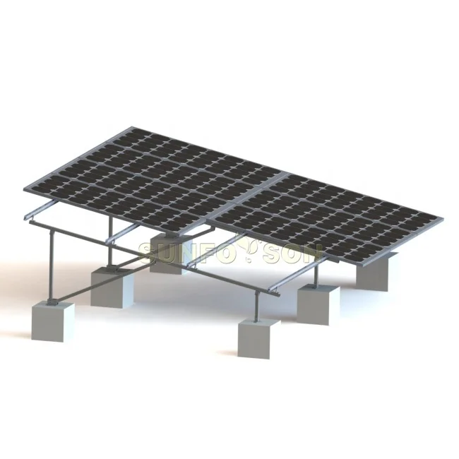 SunRack Factory Solar Panel Installation Ground Mounting Concrete Based Structure/solar panel ground structures