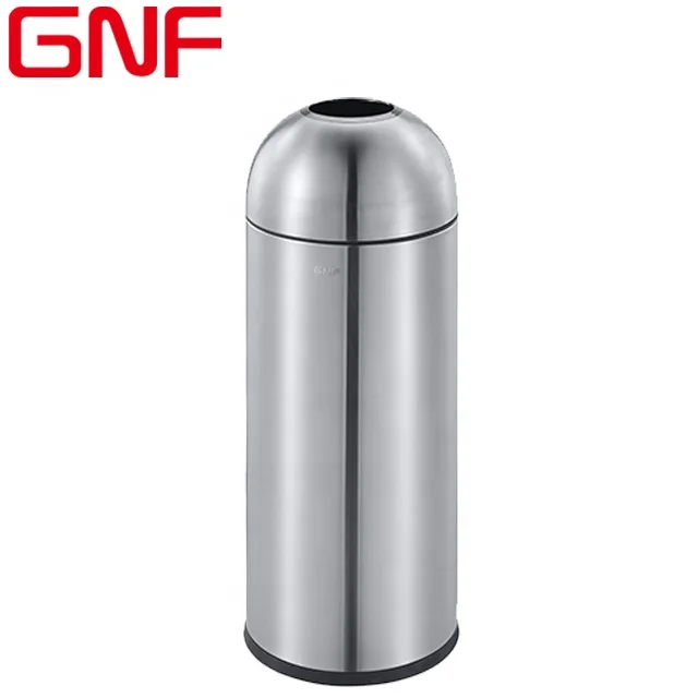 GNF hotel bullet head stainless steel garbage can kitchen trash can public waste bins