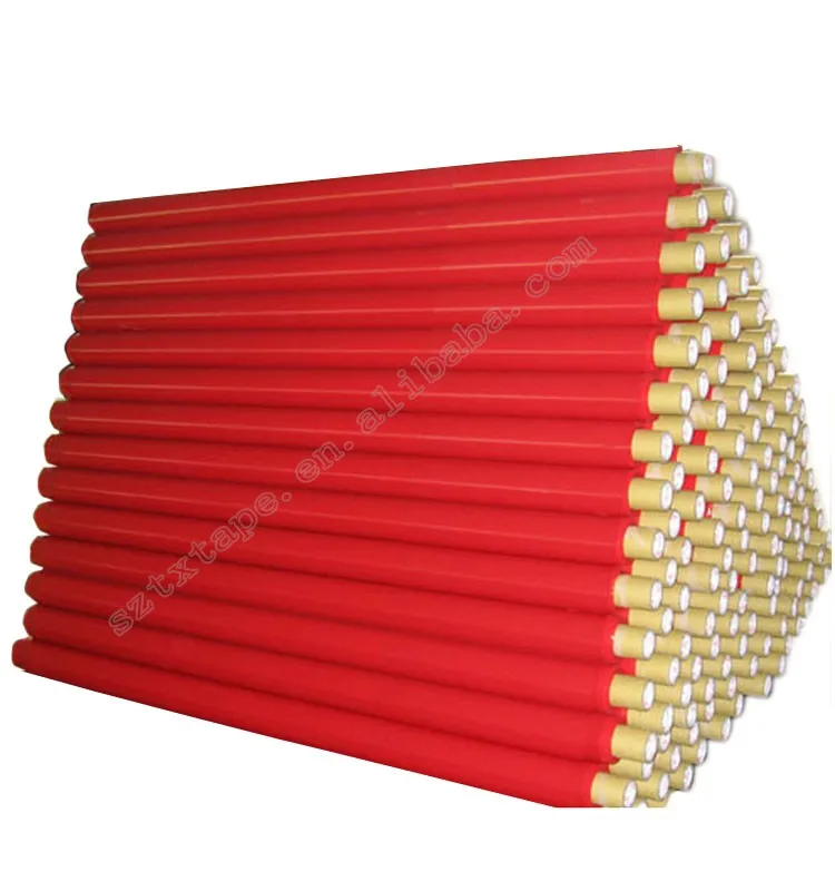 Manufacturer Red Fire Resistant PVC Log Roll Electrical Insulation Tape Jumbo Roll