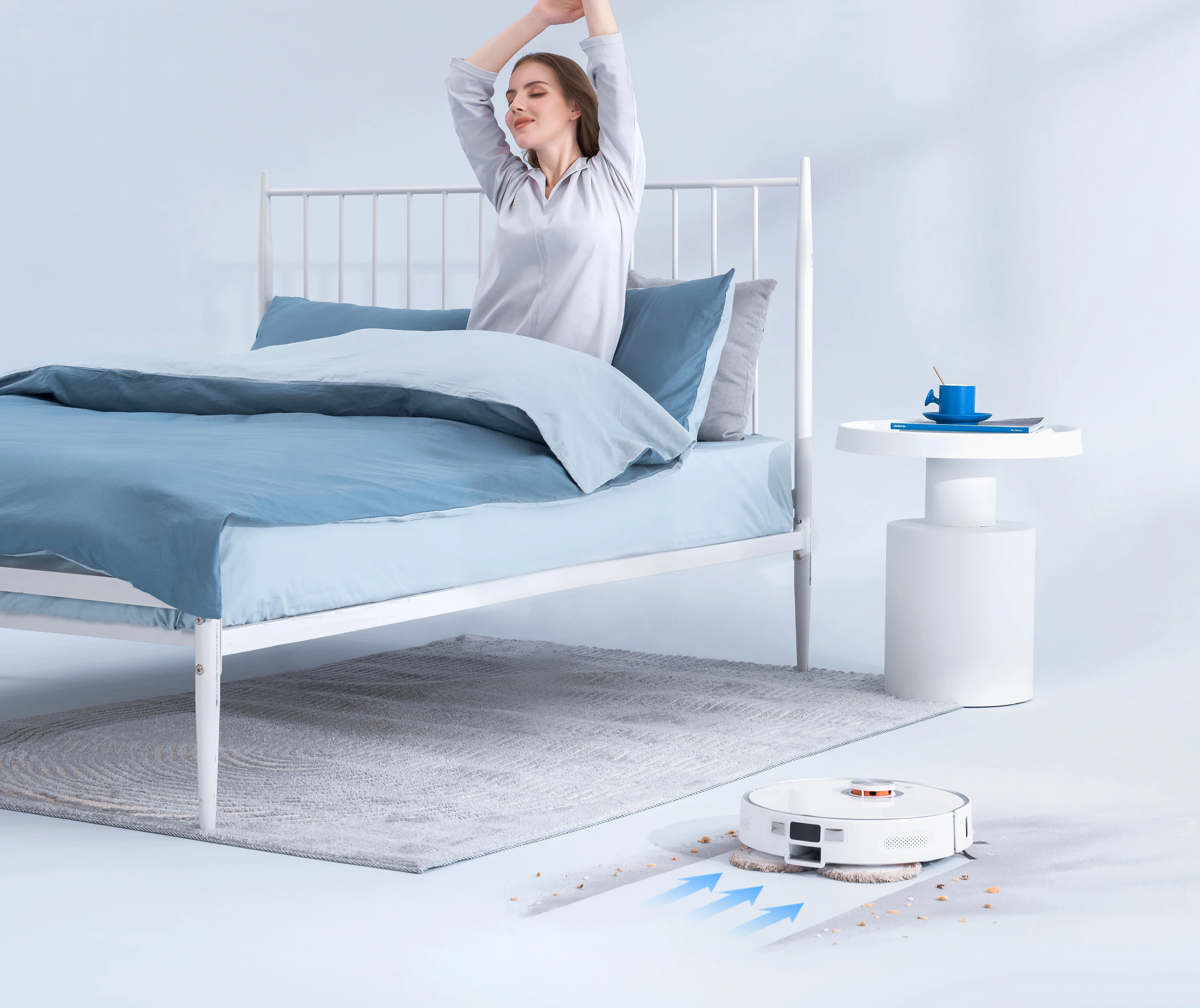 Xiaomi Lydsto W2 self-cleaning sweeping mopping and hot air drying intelligent APP control vacuum cleaner 5000Pa suction