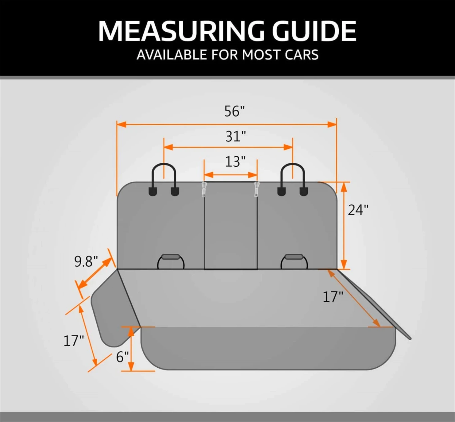 
Wholesale Classic Heavy Duty Anti-Tear Dirtproof Dog Car Back Seat Cover for Pets 