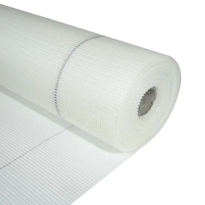 White Color 45g 5*5mm Fiberglass Mesh Cloth For Wall Material