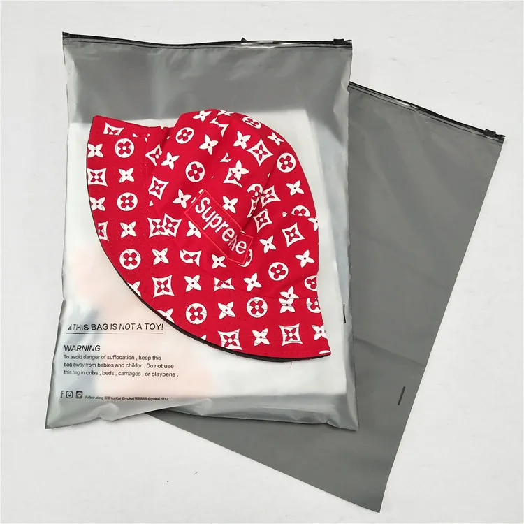 
Wholesale Garment Zipper Bag EVA Zip Lock Bag Bikini Swimwear Packaging Bag With Black Logo 