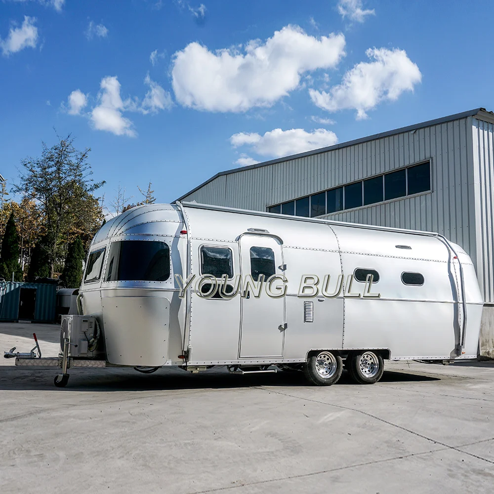 toy hauler airstream camper trailer chassis frames caravan aluminum toolbox
