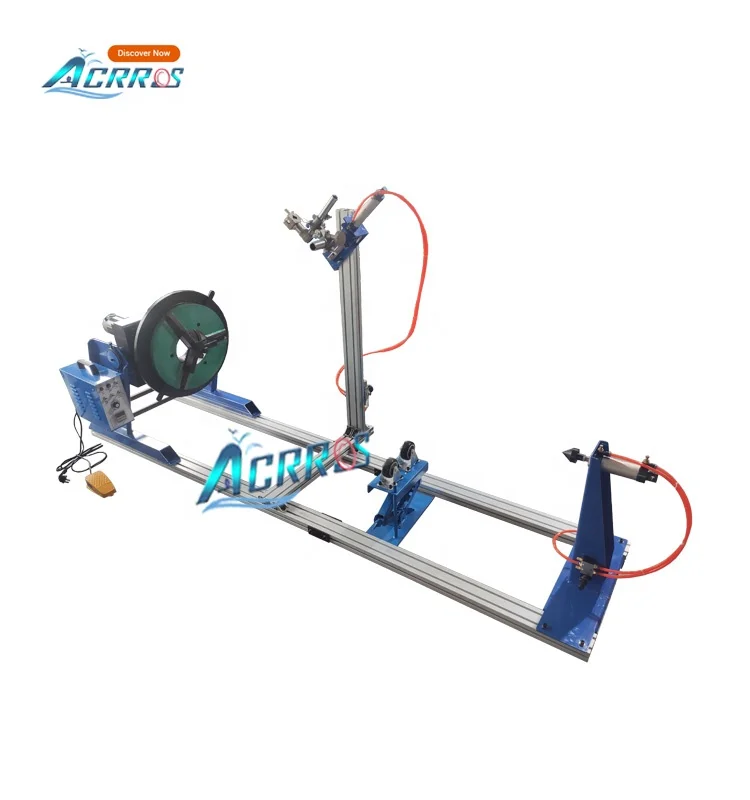 Small Welding Positioner 15KG 30kg 200mm Chuck and Pneumatic Headtail-Stock rotation table