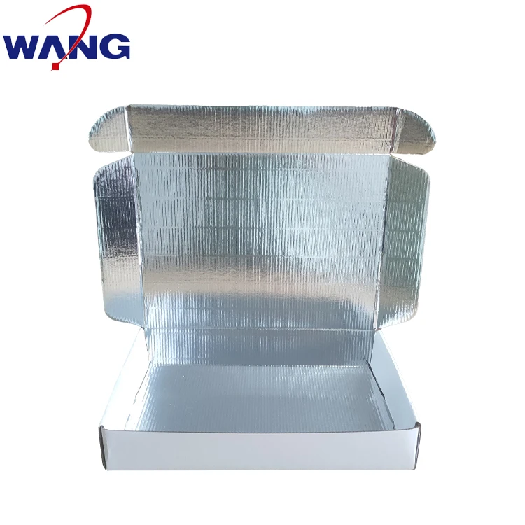 carton for refrigeration live fish shipping corrugated carton insulated container thermal boxes aluminum foil insulation carton