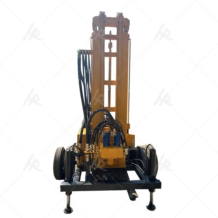 Hot sale diesel groundwater deep well water well drilling rig portable household 300m drilling machine