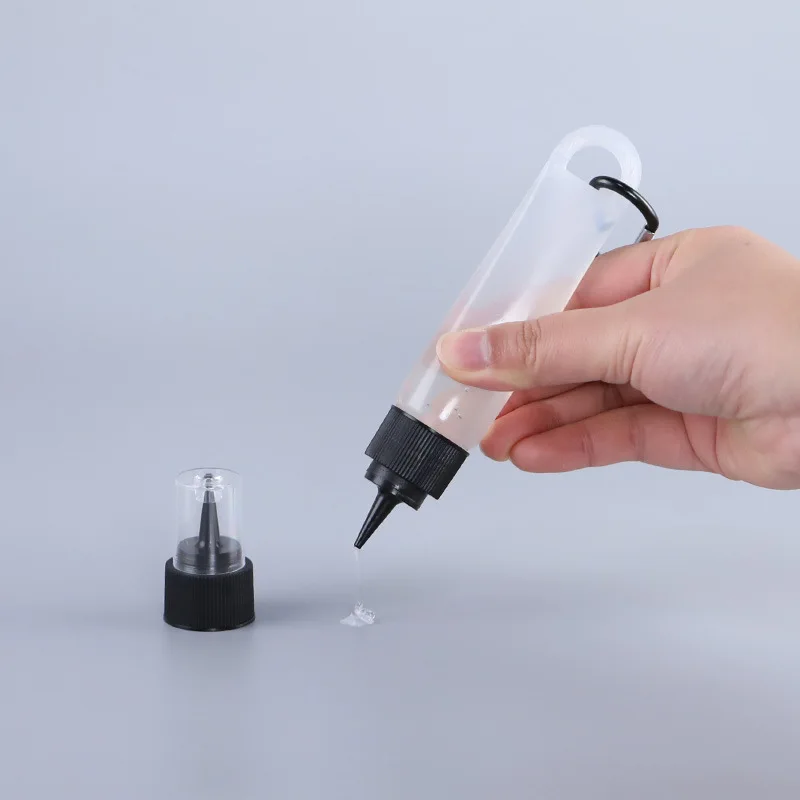 squeeze leak proof dispenser liquid 30ml 60ml 120ml 180ml 1oz 2 oz 4 oz plastic PE LDPE hair dye glue dispensing tip bottle