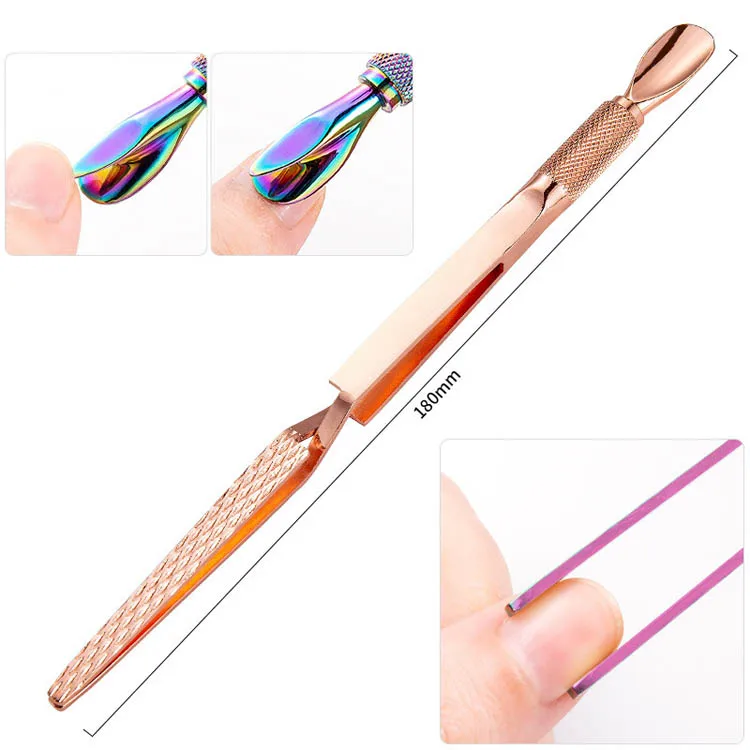 Big Promotion Manicure Tweezers Multi-Function Nail Art Rhinestones Decoration Picking Clip Nipper Stainless Manicure Tools