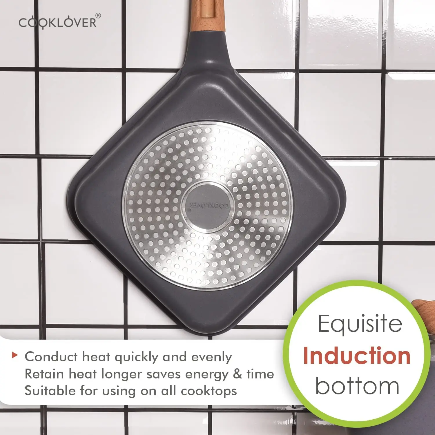 10Pcs Cook-lover White Die-casting  Aluminum Cookware Sets