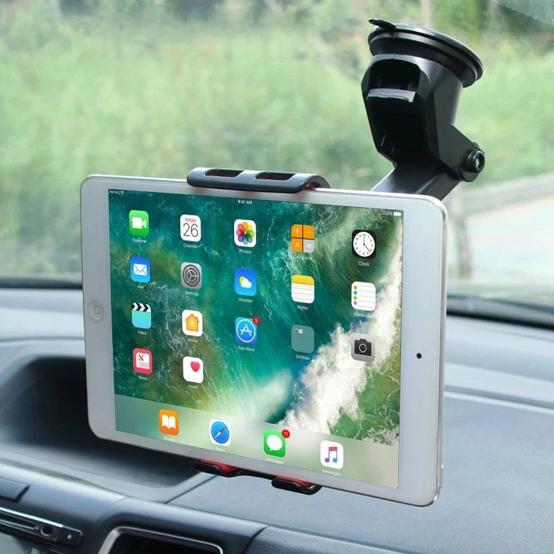 Universal 7 8 9 10 11 Inch Tablet Pc Stand for Samsung Stong Suction Tablet Car Holder for Ipad Lengthened Hose Bracket