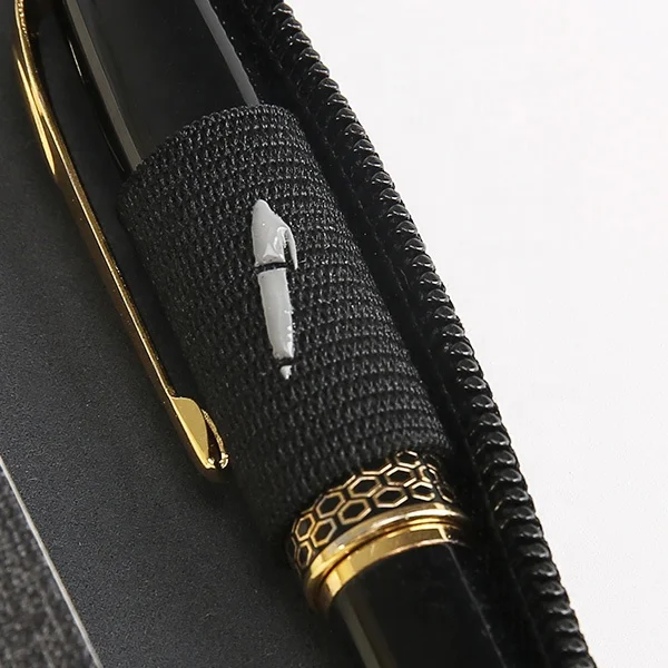 A5 new design PU leather organizer with powerbank and wireless charger