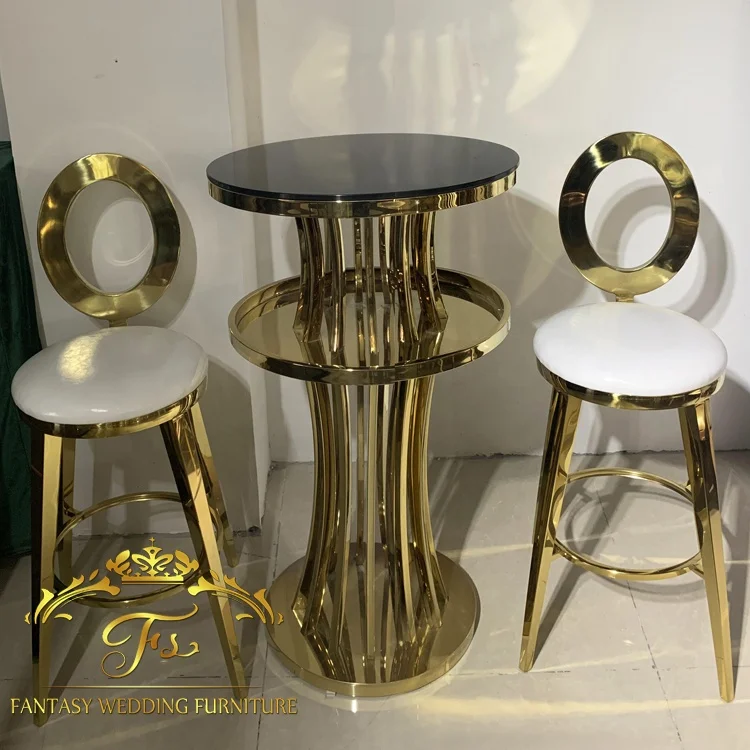 Modern design hign quality gold bar chair bar stool