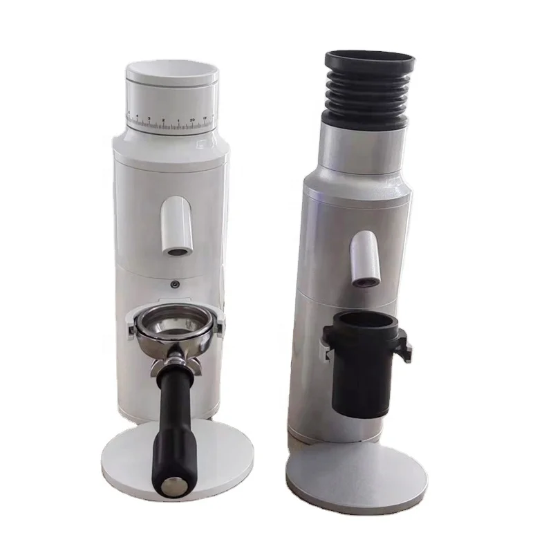 New Trend Compact Single Dose 64 Grinder Espresso Coffee Bean Grinding Machine with Powder Blower