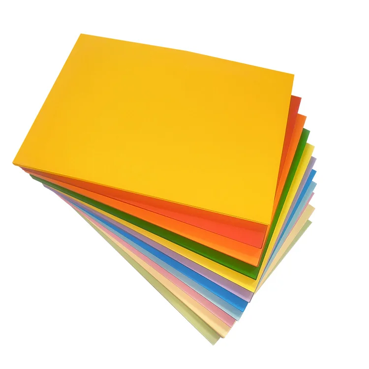 70gsm 75 Gsm 80gsm Colored Copy  Paper Quality Copy Paper White A4 /A3 Colored Papers