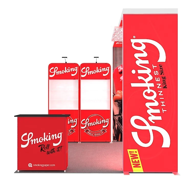 10x10 модульная алюминиевая ткань с принтом, новый дизайн, светодиодная витрина с подсветкой, портативная выставочная камера