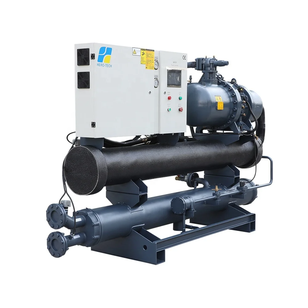 Chiller 180HP Sub Zero Water Stainless Steel Shell and Tube Pharmaceutical, Chemical and Bioengineering Industry 2 Years NEW100%