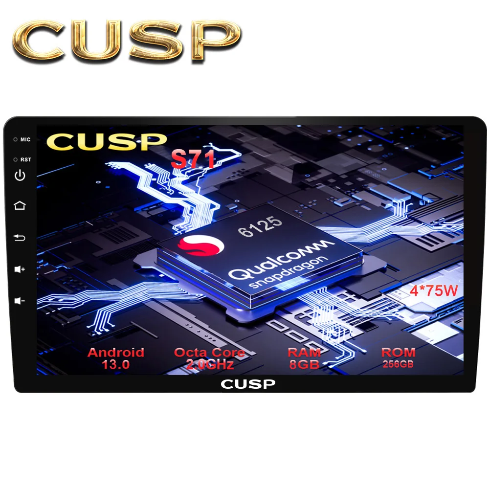 Top Sales And Fashion Universal Multimedia GPS Navigation 10.4'  Android 13 Car Stereo Radio Car Play For All Kinds Of Cars