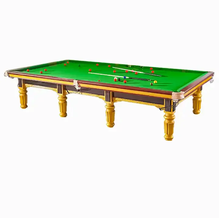 International Tournament 12ft Snooker Pool Table with Slate Cushion Material for Billiards & Snooker Enthusiasts