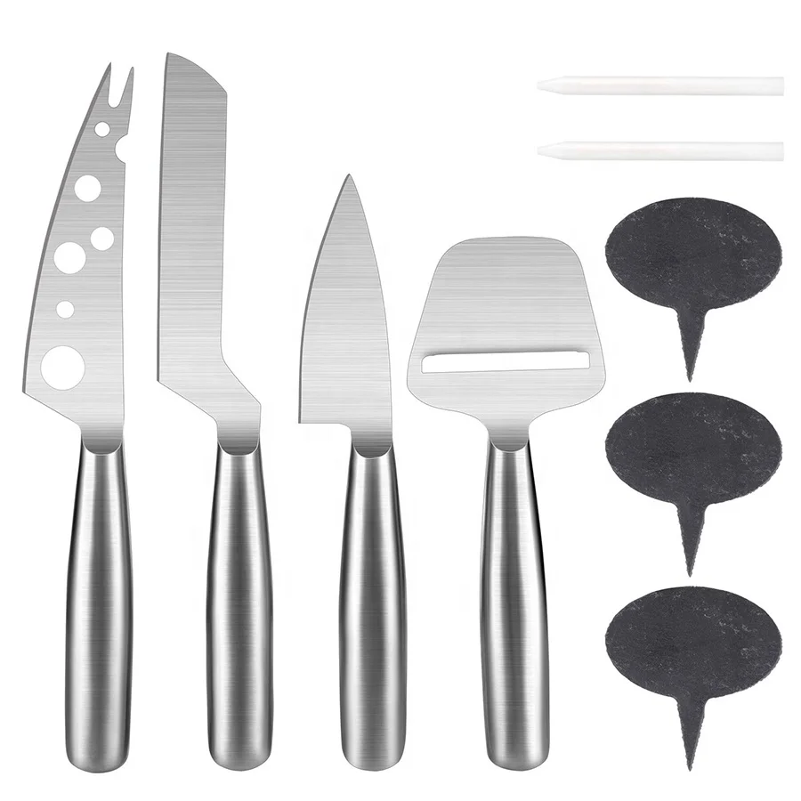 Multifunctional cheese grater knives set 4 pieces cheese knife set stainless steel cheese knife