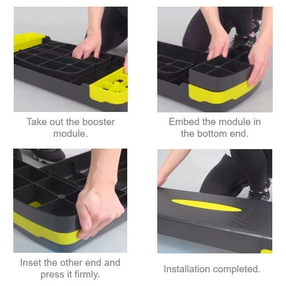 Home Step up Exercise Platform Aerobic Exercise Workout Step Platform Non-slip Textured Aerobic Steppers