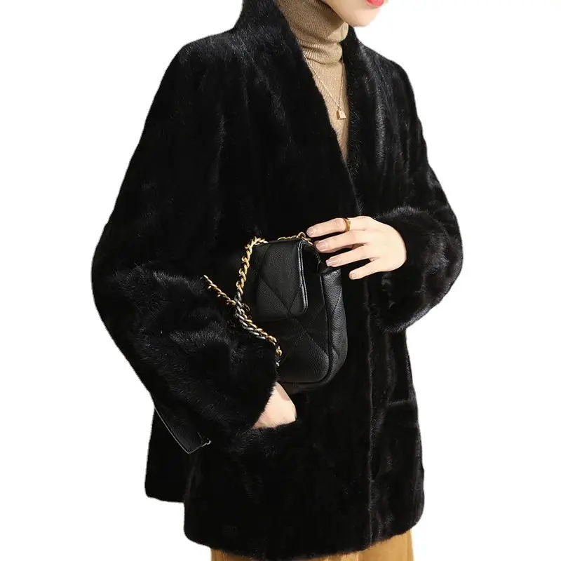 High quality wholesale 2022 New Winter Mink Coat Ladies Short Fur Coat