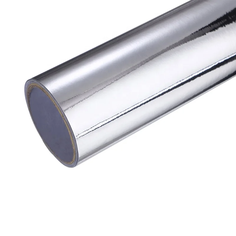 Hot Sell 50 Micron Glossy Silver BOPP Self Adhesive Jumbo Adhesive Film