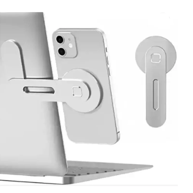 Magnetic laptop phone holder notebook monitor expansion bracket adjustable laptop extender side mount