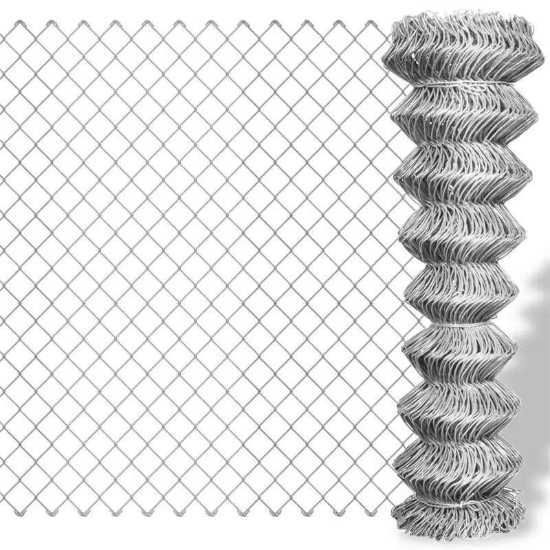 3/4in Hot Dipped Galvanized PVC Coating Chain Link Fence Cyclone Wire Mesh Fence for Garden Greenfield Road