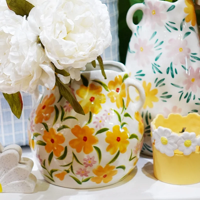 Уникальные Вазы домашний декор цветочные вазы для свадеб центральный орнамент керамические