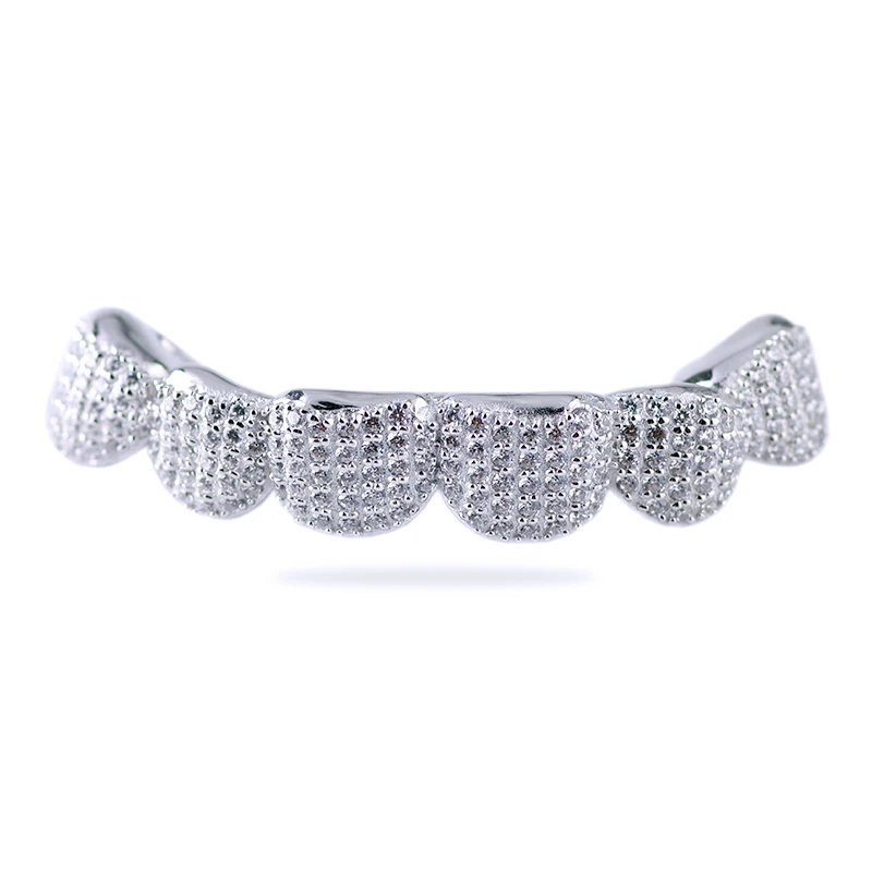 Пользовательские DEF VVS хип-хоп moissanite Grillz в серебре 10K 14K 18K золото для мужчин и женщин бриллиант